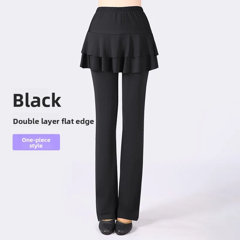 Qui Dry Dance Pants Women's High Waist Long Trousers Skirt Sports Fitn Square Dance orm Breathable Comfortable Fabric