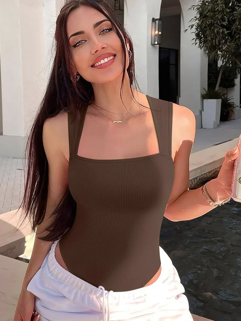 Women's Fashion Shapers Jumpsuit Seamless Sexy Briefs Tights Wide Shoulder Strap Comfortable Easy to Wear with Bra Shaping Under