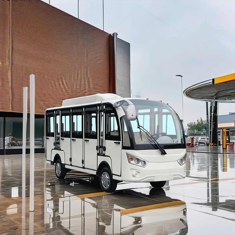New Energy Enclosed Touris Bus Electric Vintage Car Sightseeing Bus Car