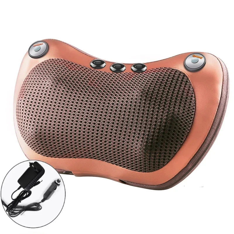 Head Neck Shoulder Back Massage Pillows Kneading Infrared therapy shiatsu relaxation pillow massager