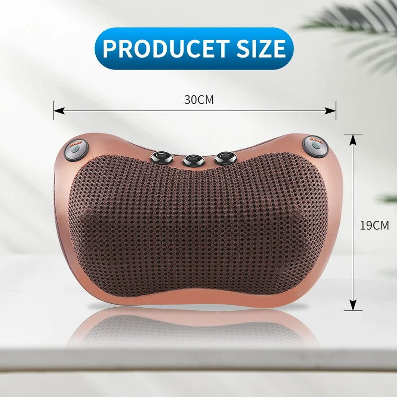 Head Neck Shoulder Back Massage Pillows Kneading Infrared therapy shiatsu relaxation pillow massager
