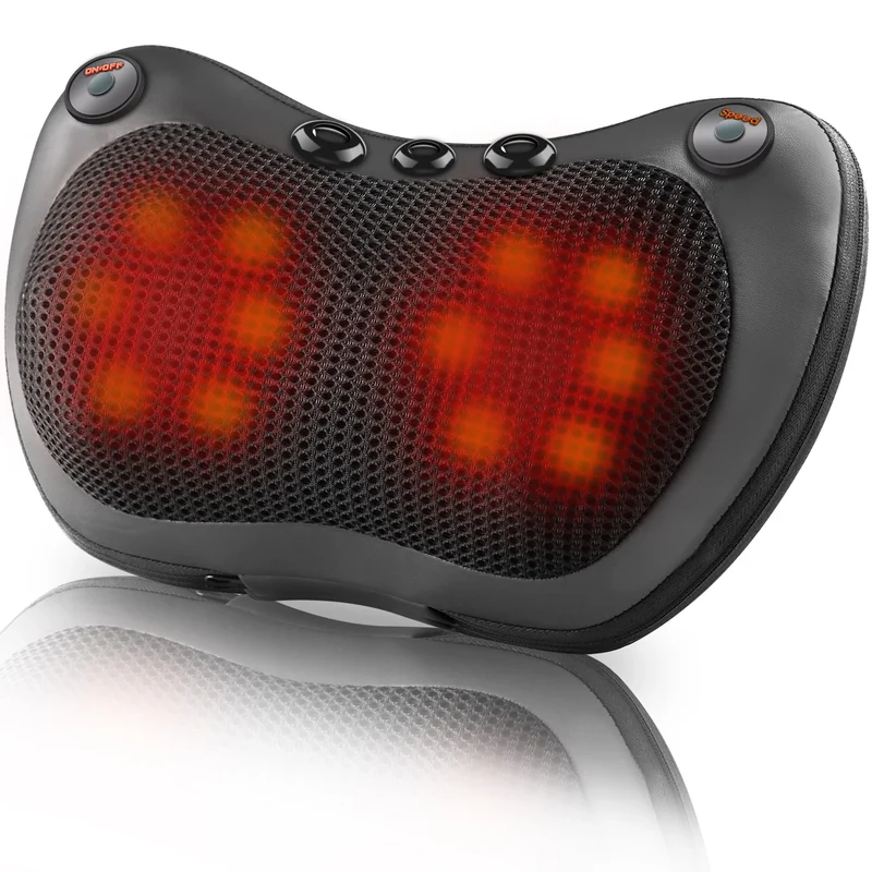 Head Neck Shoulder Back Massage Pillows Kneading Infrared therapy shiatsu relaxation pillow massager