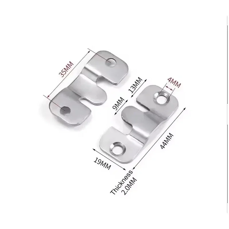 10PCS Universal Mounting Hooks Heavy Duty Wall Hanger Bracket for Pictures Frames Furniture Home Decor Storage