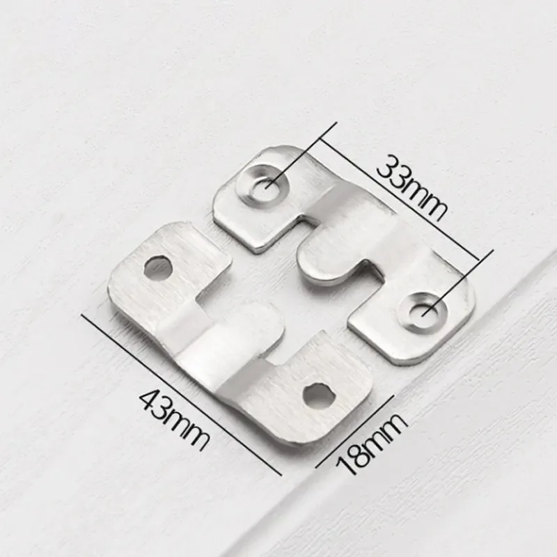 10PCS Universal Mounting Hooks Heavy Duty Wall Hanger Bracket for Pictures Frames Furniture Home Decor Storage
