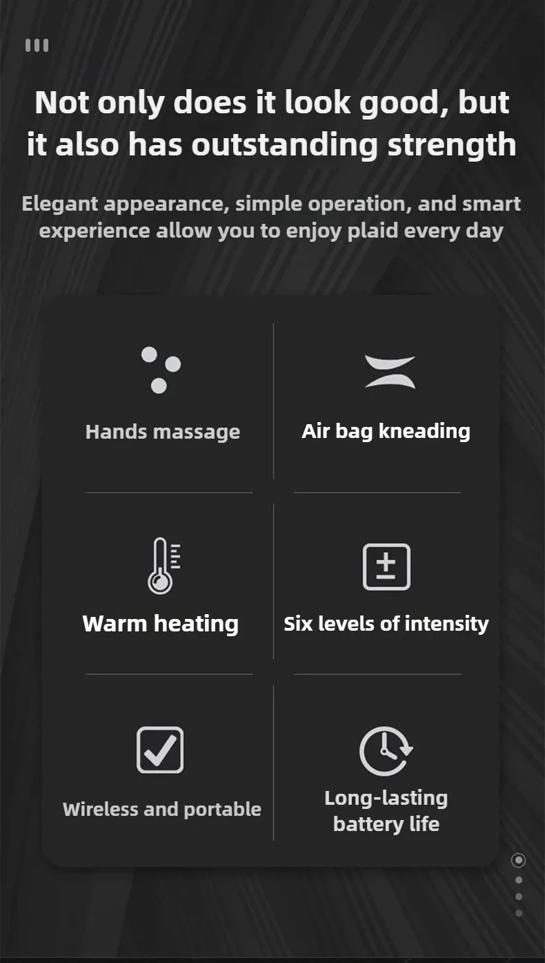Portable Electric Hand Massager Relaxerly Kneading Wrist Finger Joint Palm With Heat Airbag Wrap Press To Relieve Hand Fatigue