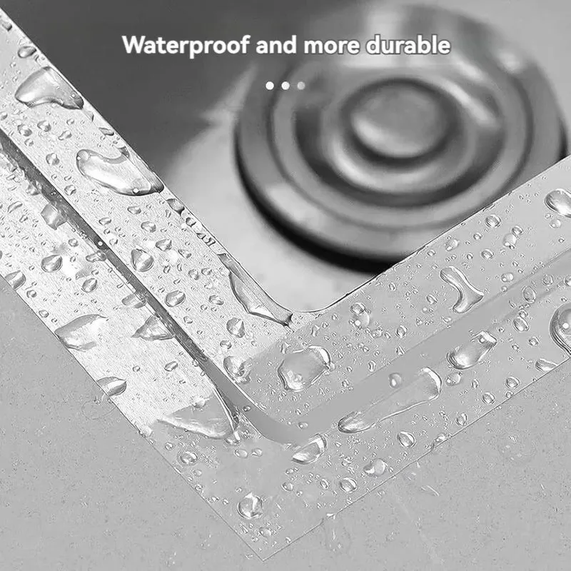 5-20m Kitchen Aluminum Foil Tape Waterproof Heat Resistant Heavy Duty 3/5cm Width Self Adhesive Seal Tape for Stove Gap Repair