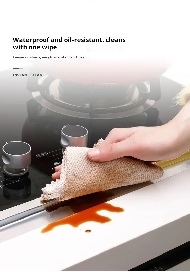 5-20m Kitchen Aluminum Foil Tape Waterproof Heat Resistant Heavy Duty 3/5cm Width Self Adhesive Seal Tape for Stove Gap Repair