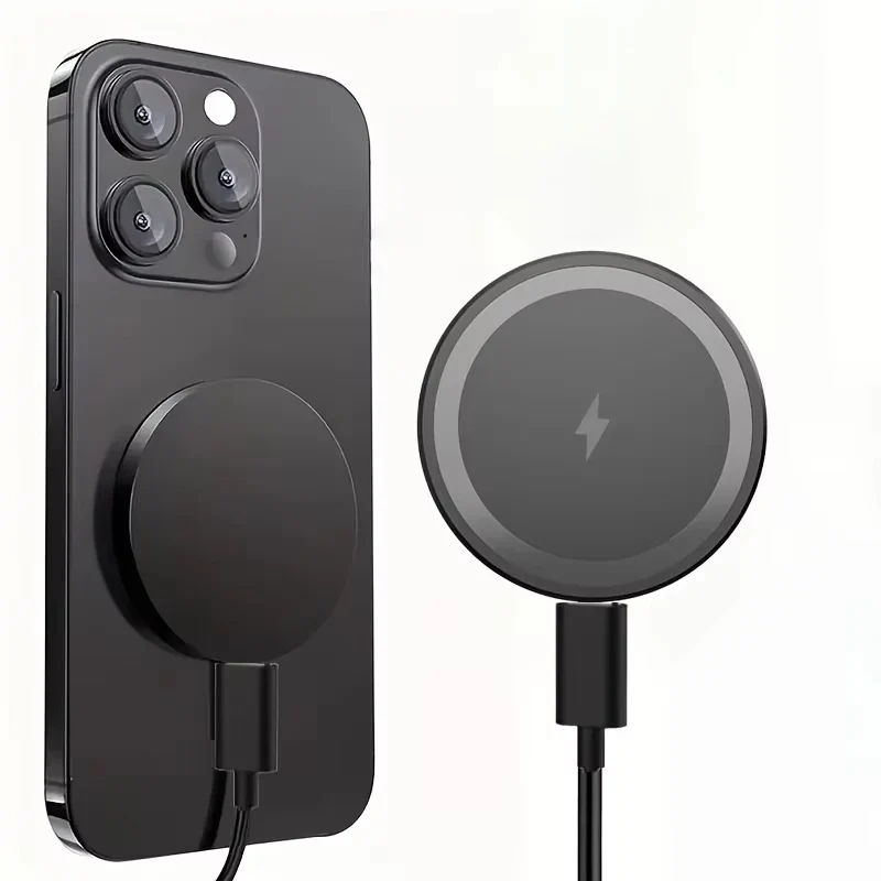 Mini Magnetic Wireless Charger Phone Pad For Magsafe iPhone 17 16 15 14 13 12 Pro Max Airpods 4 Pro Magnet Fast Charging Station