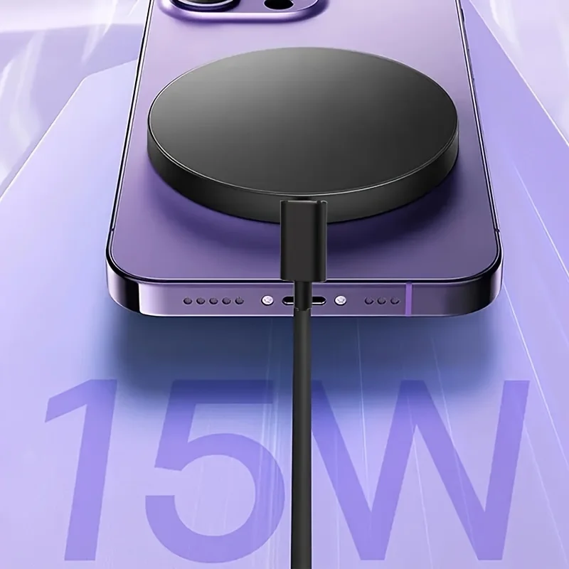 Mini Magnetic Wireless Charger Phone Pad For Magsafe iPhone 17 16 15 14 13 12 Pro Max Airpods 4 Pro Magnet Fast Charging Station