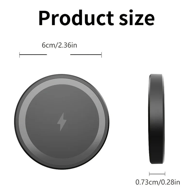 Mini Magnetic Wireless Charger Phone Pad For Magsafe iPhone 17 16 15 14 13 12 Pro Max Airpods 4 Pro Magnet Fast Charging Station