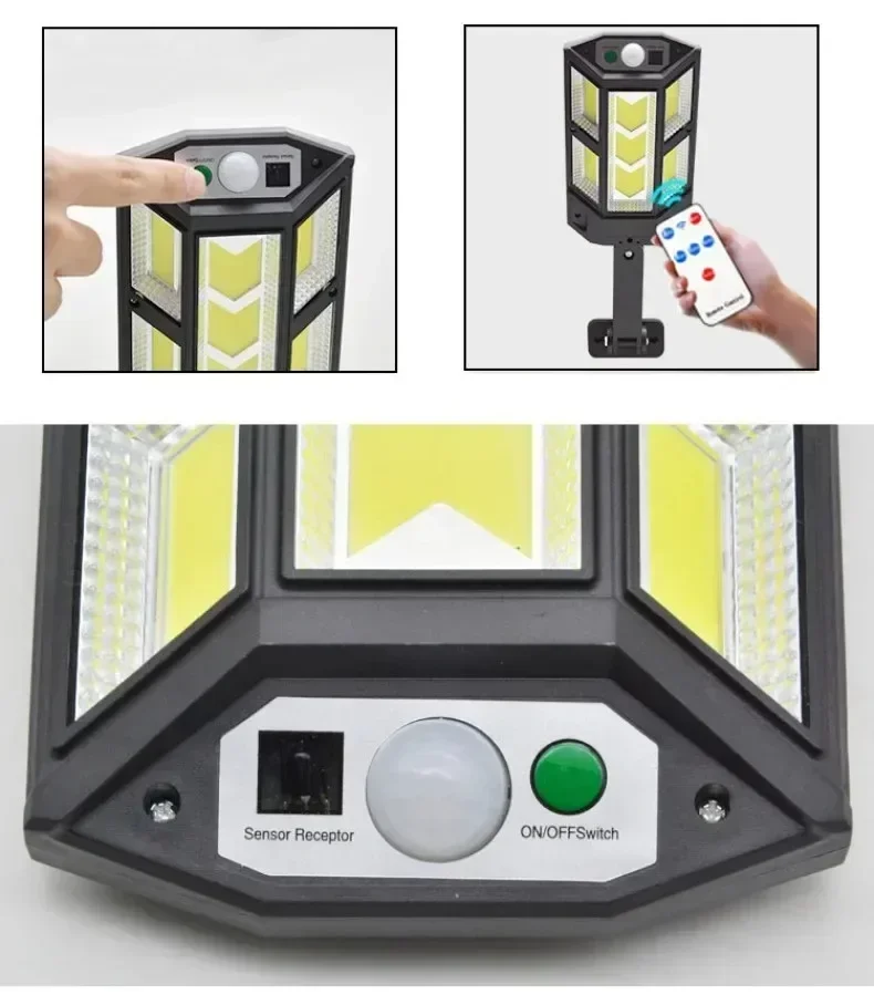 Newest Solar LED Light 300000LM Outdoor Solar Lamp Of Motion Sensor 4 Mode Waterproof IP65 Solar Garden Light Street Yard Lanter