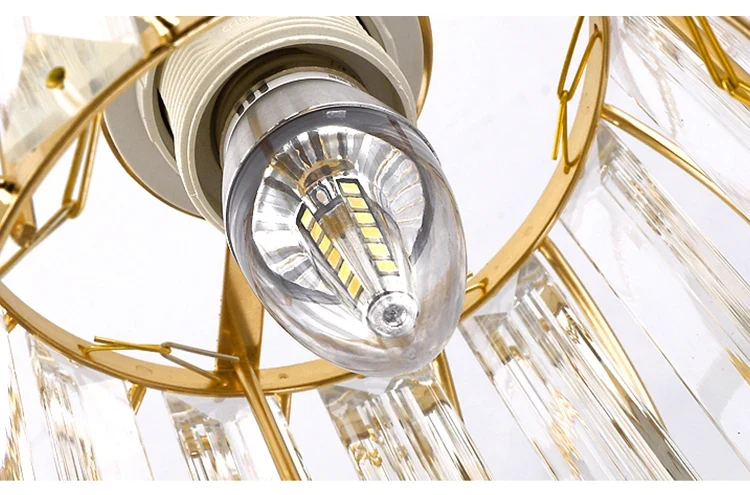 Nordic Modern K9 Crystal Ceiling Lights Indoor Ceiling Lamp Hallway Stairs Bedroom Lustre Dining Room Fixtures Home Decor