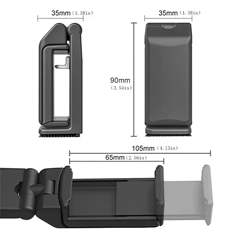 Airplane Phone Holder Portable Foldable Desktop Mobile Phone Stand Rotatable Selfie Holding Live Train Seat Clip Lazy Bracket
