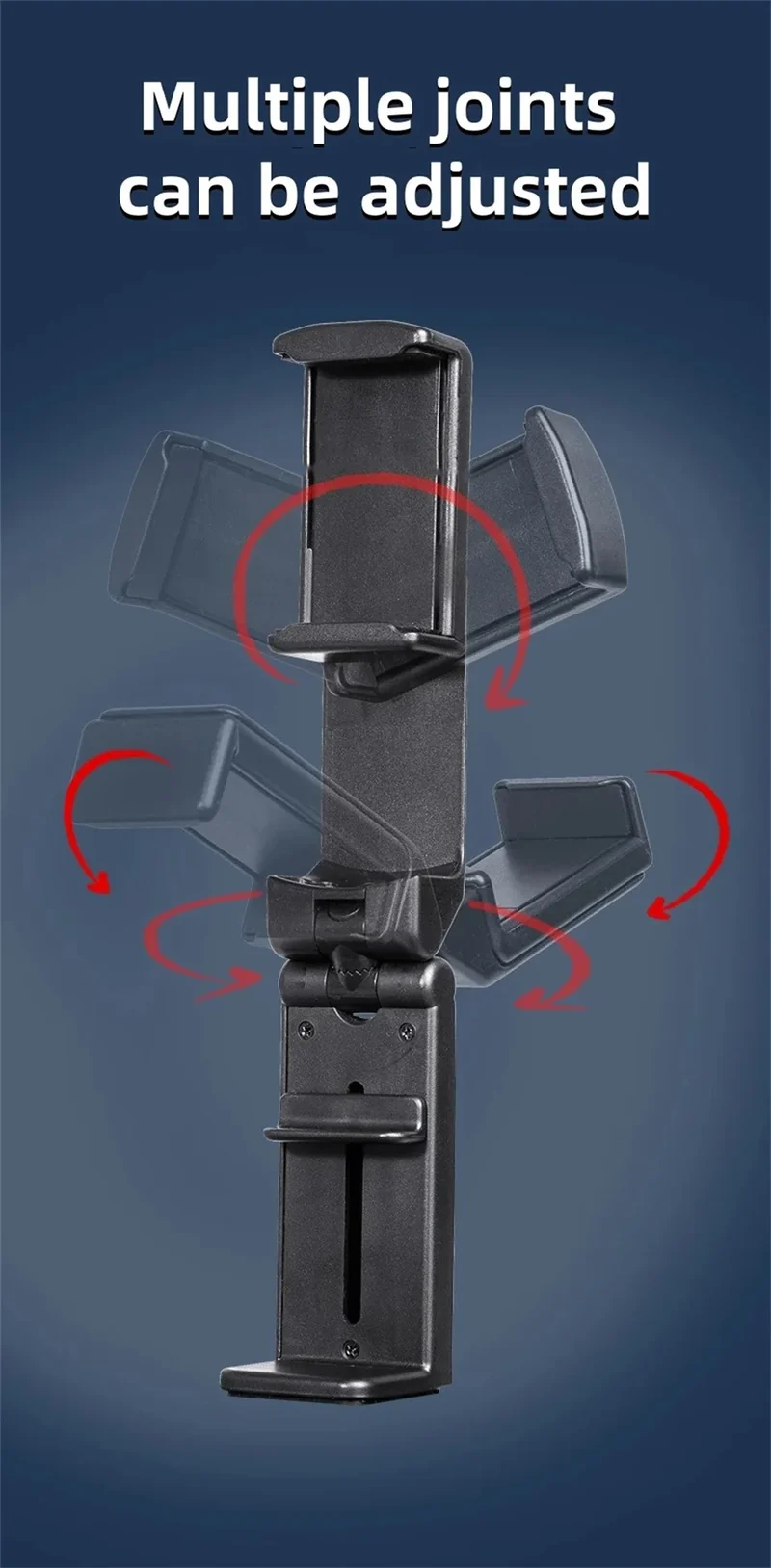 Airplane Phone Holder Portable Foldable Desktop Mobile Phone Stand Rotatable Selfie Holding Live Train Seat Clip Lazy Bracket