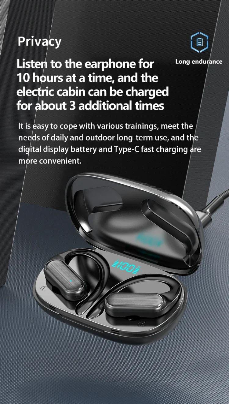 For CB&JBL Bluetooth TWS Wireless Earphones A520 Auricles Headphones EarHooks Game Headset Sports Touch Control Earbuds with mic