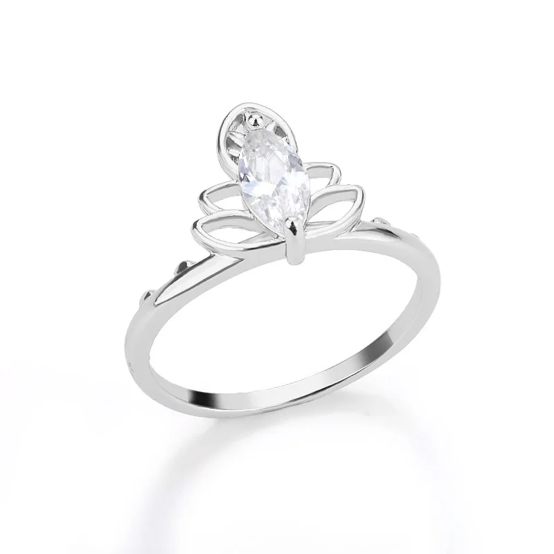 Gold Color Stainless Steel Delicate Flower Rings for Women Fashionable Elegant Versatile Wide Finger Ring Daily wear Jewelry