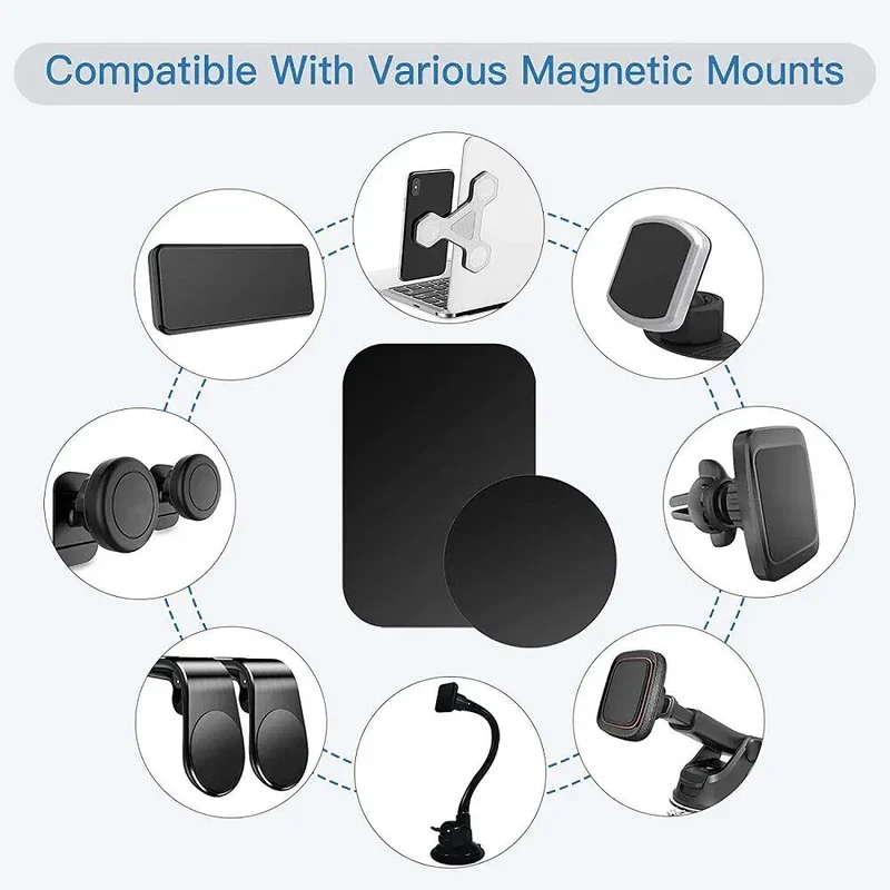 5/10Pcs Metal Plate For Magnetic Car Phone Holder Universal Iron Sheet Sticker Stand Strong Adhesive Magnet phone Holder Mount