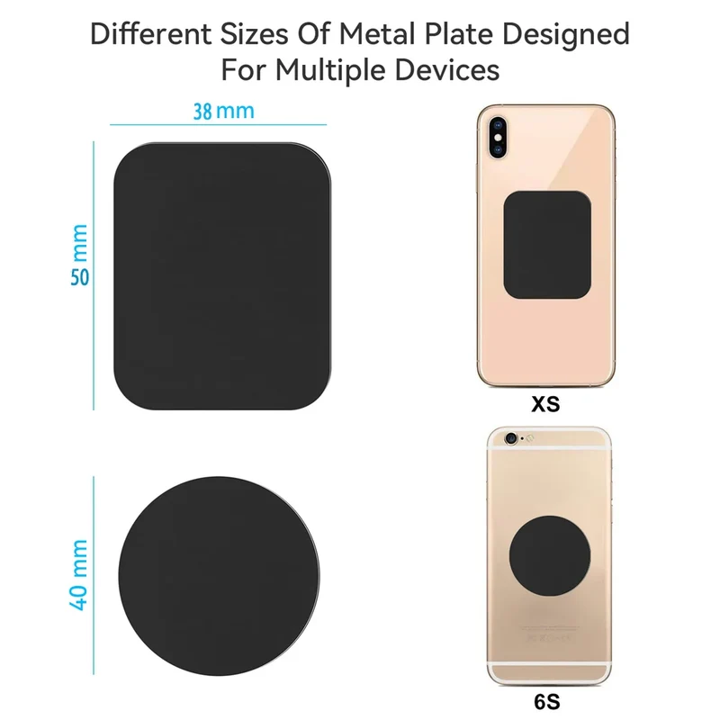 5/10Pcs Metal Plate For Magnetic Car Phone Holder Universal Iron Sheet Sticker Stand Strong Adhesive Magnet phone Holder Mount