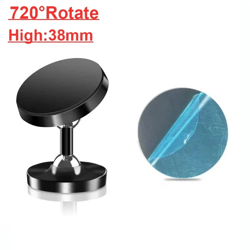 Creative Dual Axis Alloy magnetic car bracket 720 ° rotation Double ball magnetic phone holder for Any model phone
