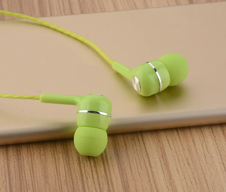 2024 New 3.5mm Wired In-earSuper Bass Crack Colorful Headset Earbud with Microphone Hands Free Sport Earphone For Android iPhone