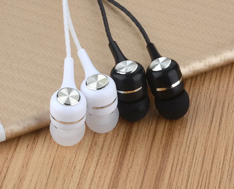 2024 New 3.5mm Wired In-earSuper Bass Crack Colorful Headset Earbud with Microphone Hands Free Sport Earphone For Android iPhone