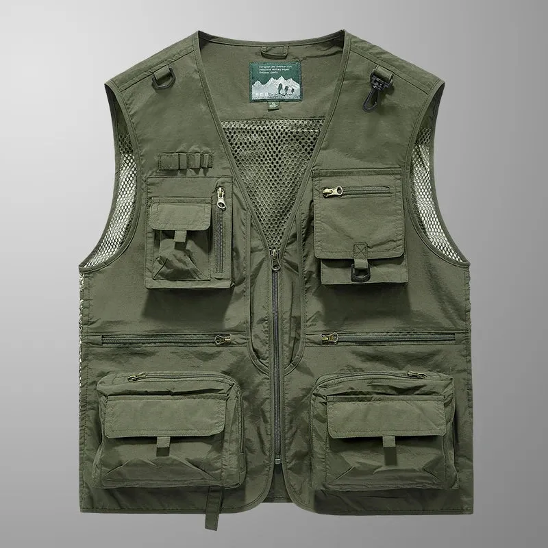 2024 New Spring, Autumn, and Summer Versatile Items in Stock, Fashionable and Trendy Wearing Vests, Men's Wear, Shopping an