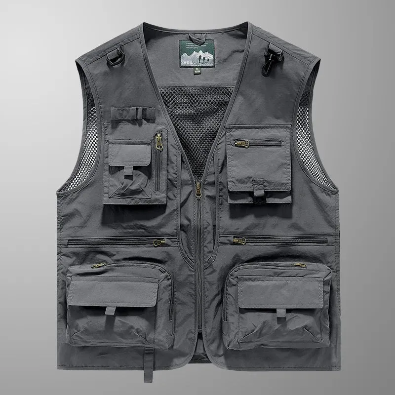 2024 New Spring, Autumn, and Summer Versatile Items in Stock, Fashionable and Trendy Wearing Vests, Men's Wear, Shopping an