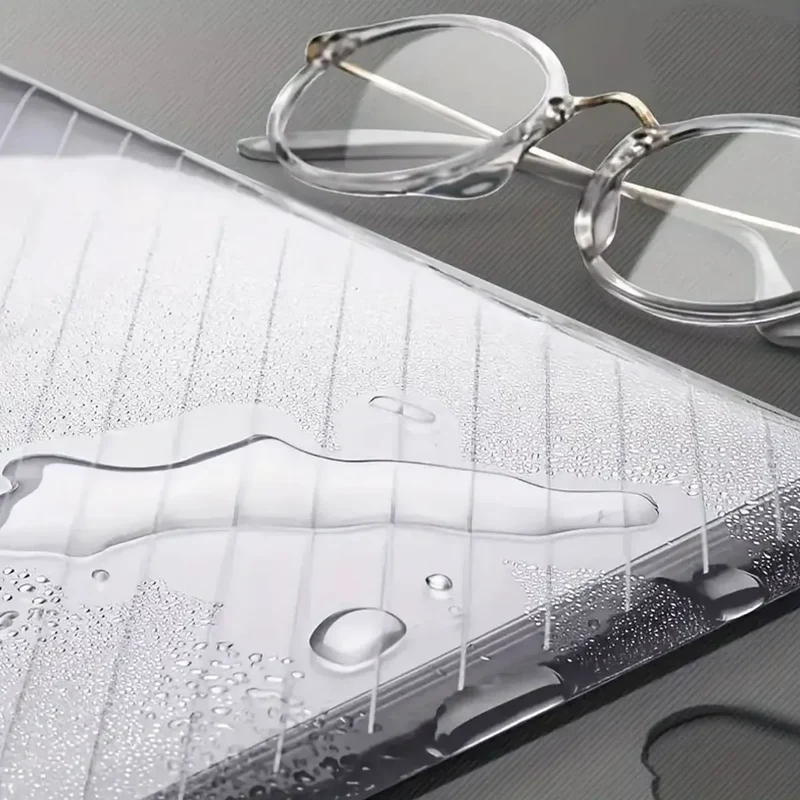 10Pcs A4 Transparent File Bag Plastic Documents Filing Storage Bag Student Organizer Information Pocket Folders Stationery New