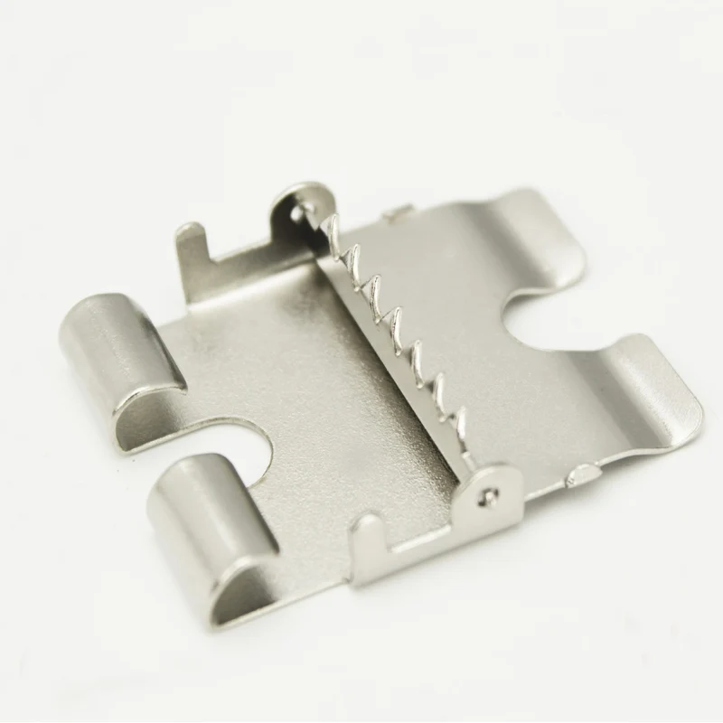 Belt head connection iron clip plate buckle multi-purpose clip pin buckle belt accessories 40mm smooth buckle belt linker