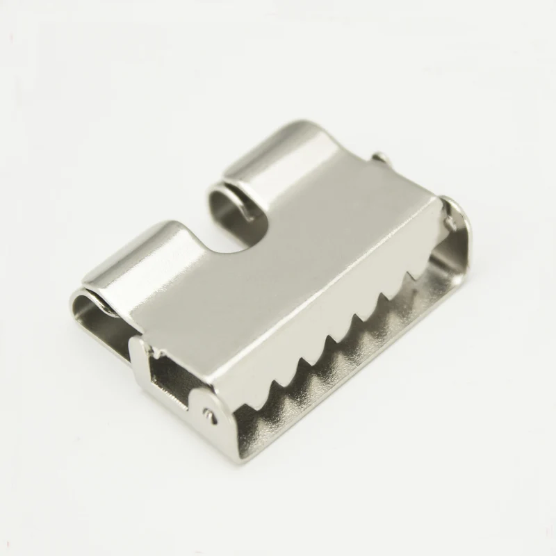 Belt head connection iron clip plate buckle multi-purpose clip pin buckle belt accessories 40mm smooth buckle belt linker