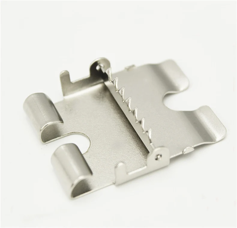 Belt head connection iron clip plate buckle multi-purpose clip pin buckle belt accessories 40mm smooth buckle belt linker