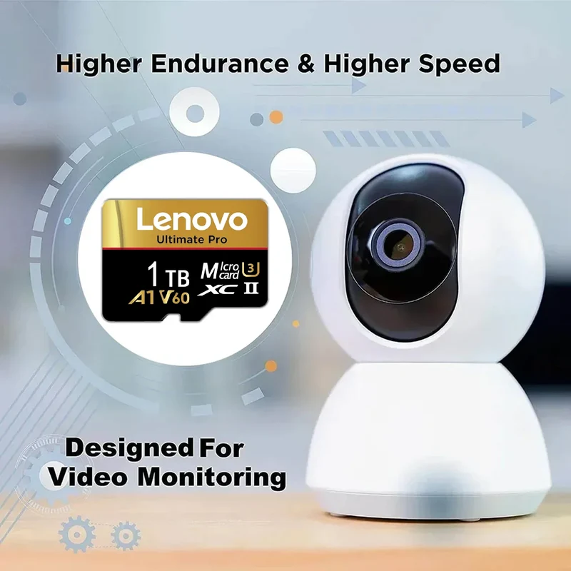 Lenovo SD Memory Card 2TB 1TB 512GB 128GB 256GB Micro SD Card V60 U3 Flash Cards TF Card Memory Microsd For Insta360 DJI Drone