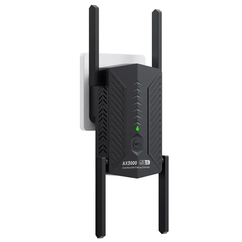 WIFI6 AX3000 Gigabit Wireless WiFi Repeater Router 4 High-gain Antenna 2.4/5Ghz Signal Booster Long Range Amplifer for Home