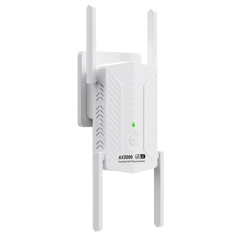 WIFI6 AX3000 Gigabit Wireless WiFi Repeater Router 4 High-gain Antenna 2.4/5Ghz Signal Booster Long Range Amplifer for Home