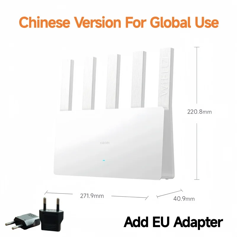 Xiaomi BE5000 Router Wi-Fi 7 Dual-Band Mesh System 2.4/5GHz with 2.5G Port IPTV Support OFDMA Signal Boost for Home or Gaming