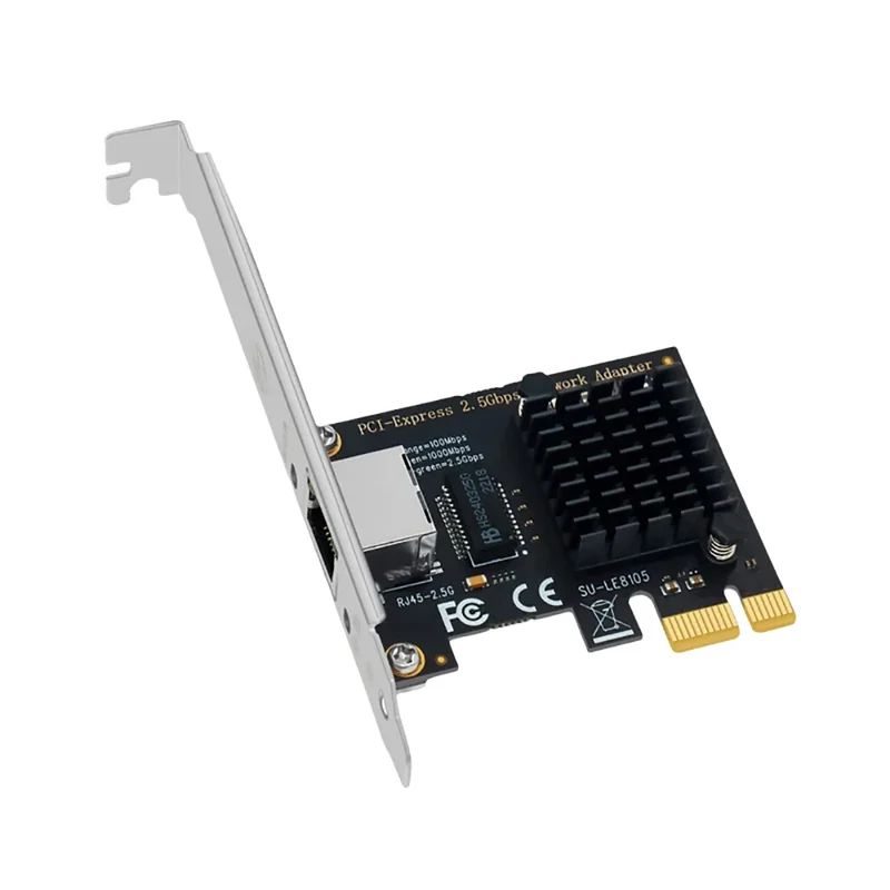 2.5G PICE To RJ45 Network Card RTL8125B chip 2500Mbps RJ45 PCI Express Converter Lan Ethernet Gigabit Adapter For Win7/8/10/11