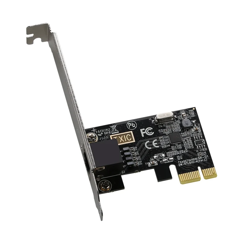 2.5G PICE To RJ45 Network Card RTL8125B chip 2500Mbps RJ45 PCI Express Converter Lan Ethernet Gigabit Adapter For Win7/8/10/11