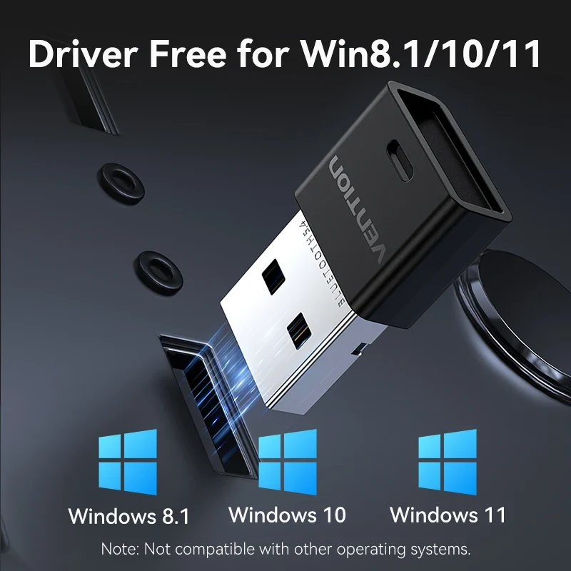 Vention USB Bluetooth Adapter 5.0 5.1 5.3 5.4 6.0 Dongle for PC Speaker Wireless Mouse Keyboard Music Audio Receiver Transmitter