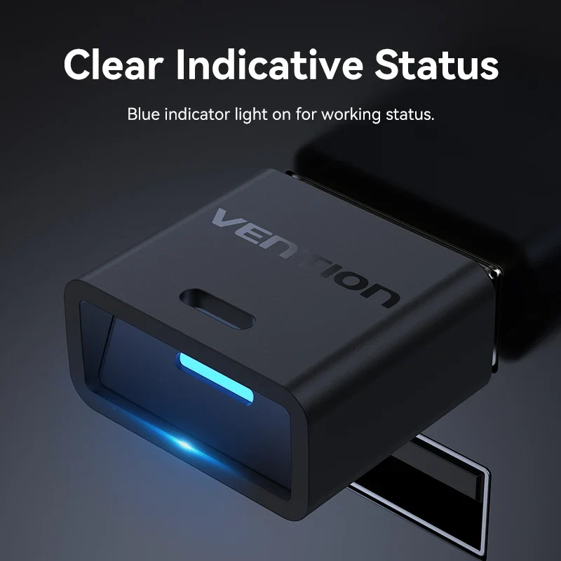 Vention USB Bluetooth Adapter 5.0 5.1 5.3 5.4 6.0 Dongle for PC Speaker Wireless Mouse Keyboard Music Audio Receiver Transmitter