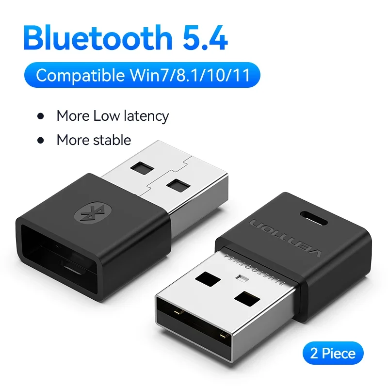 Vention USB Bluetooth Adapter 5.0 5.1 5.3 5.4 6.0 Dongle for PC Speaker Wireless Mouse Keyboard Music Audio Receiver Transmitter