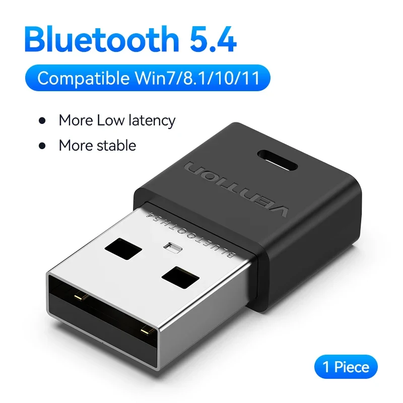 Vention USB Bluetooth Adapter 5.0 5.1 5.3 5.4 6.0 Dongle for PC Speaker Wireless Mouse Keyboard Music Audio Receiver Transmitter