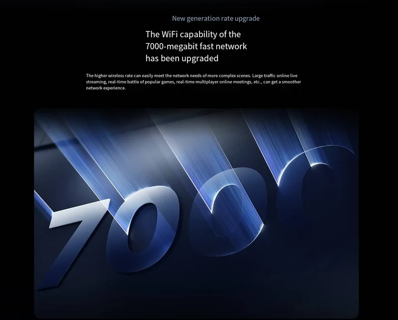 Xiaomi Wireless Wifi 7 Router BE7000 Signal Booster Repeater Extend Gigabit Amplifier 160MHz 1GB Memory Tri-band Mesh Mi Route