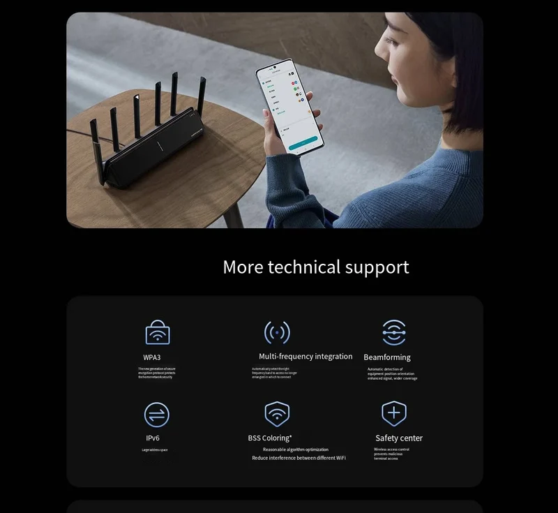 Xiaomi Wireless Wifi 7 Router BE7000 Signal Booster Repeater Extend Gigabit Amplifier 160MHz 1GB Memory Tri-band Mesh Mi Route