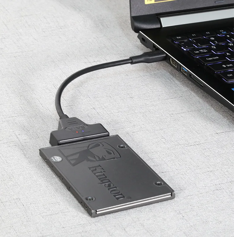 30CM SATA to USB 3.0 Adapter Cable For 2.5 inch Hard Drive HDD/SSD Data Transfer External Hard Disk Drive Converter Support UASP