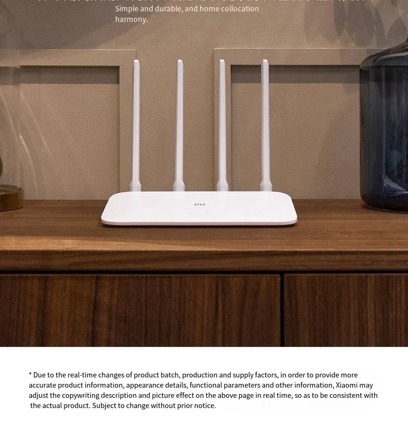 Xiaomi Router 4A Gigabit Edition 1000M 100M 5GHz 2.4GHz WiFi ROM 16MB DDR3 64MB 128MB High Gain 4 Antennas Remote Mi APP Control