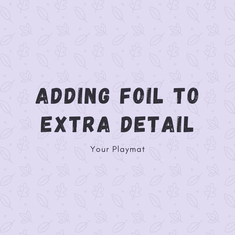 Adding foil to the extra details of order #9737