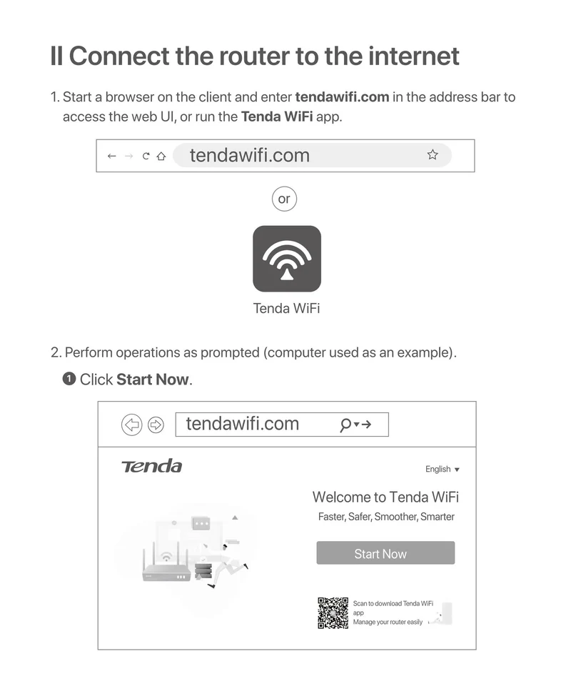 Tenda WIFI6 Router AX1500 Gigabit Wireless Router Signal Amplifier 2.4G 5GHz Beamforming Parental Control Guest Network Repeater