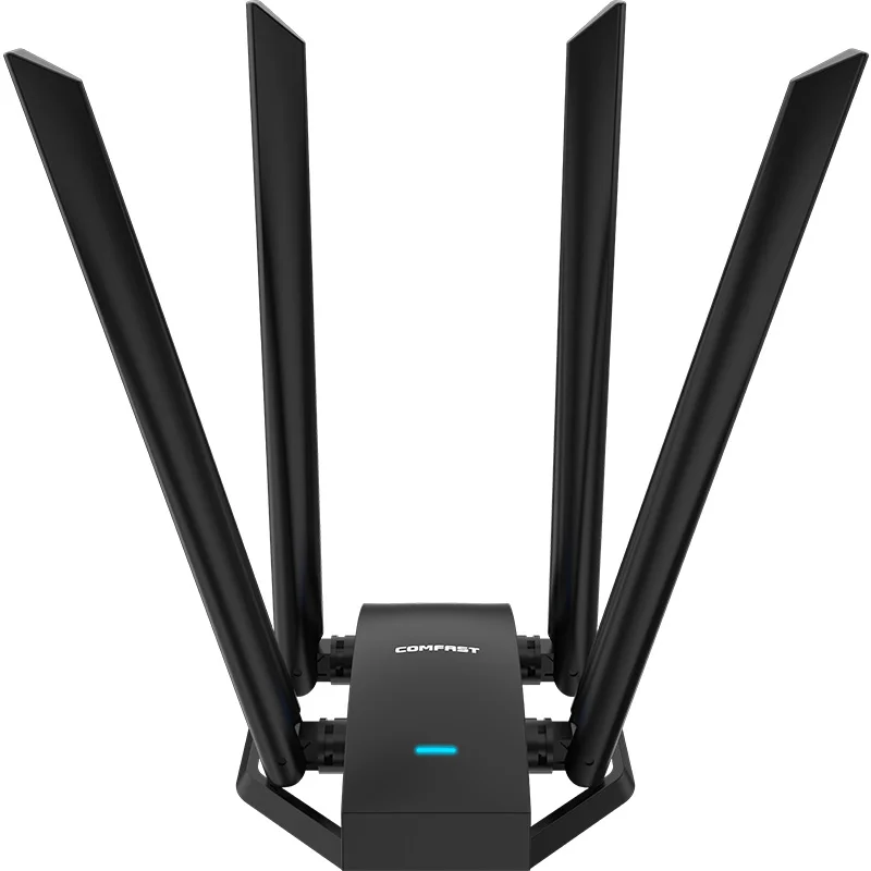 COMFAST 1300M Adaptador Wi Fi Banda Dupla Sem Fio 2.4G/ 5GHz 4 Antenna USB3.0 Wireless USB Placa Wifi Pra PC Kali Linux Adapter