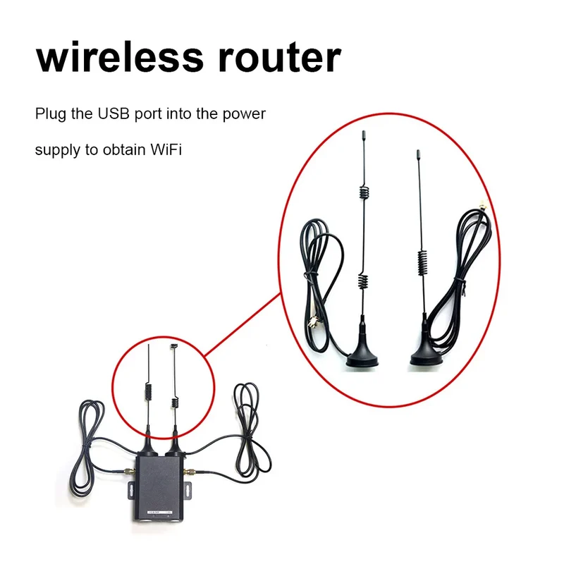 H927 Wireless Router WIFI Router Industrial Grade 4G LTE SIM Card Router wit External Antenna Support 16 WiFi Users for Outdoor
