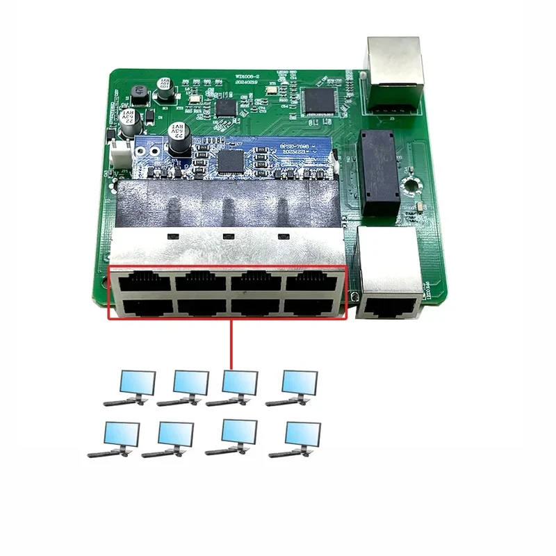 Standard protocol 802.3AF/AT 48V POE OUT/48V poe switch 100 mbps 8port POE with 2port uplink/NVR industrial switch